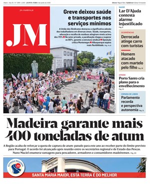 Capa de Jornal Madeira
