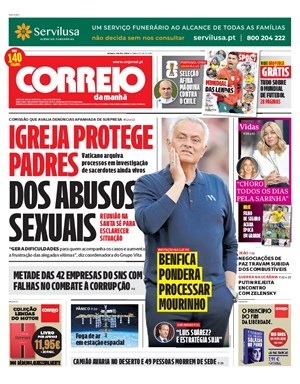 Capa de Correio da Manhã