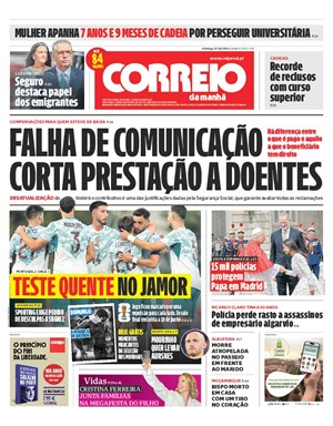 Capa de Correio da Manhã