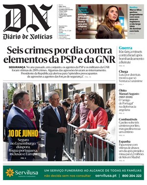 Capa de Diário de Notícias
