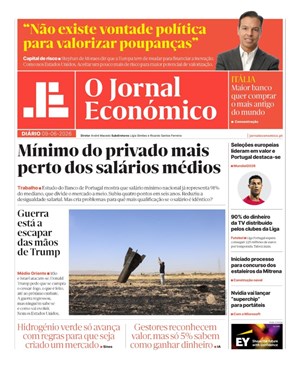 Capa de Jornal Económico