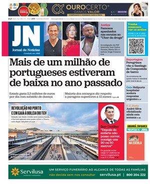 Capa de Jornal de Notícias