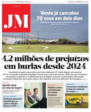 Capa de Jornal Madeira