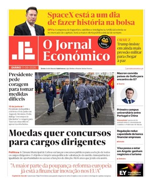 Capa de Jornal Económico