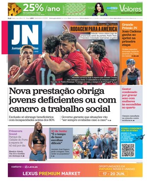 Capa de Jornal de Notícias