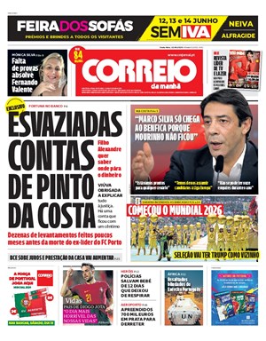 Capa de Correio da Manhã
