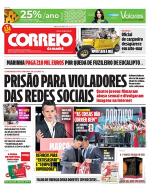 Capa de Correio da Manhã