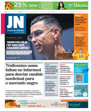 Capa de Jornal de Notícias