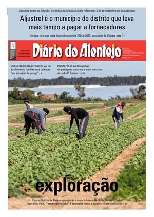 Capa de Diário do Alentejo