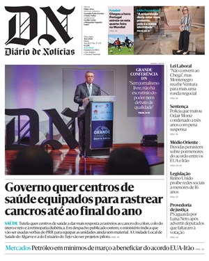 Capa de Diário de Notícias