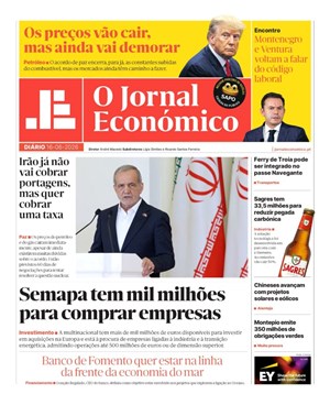 Capa de Jornal Económico