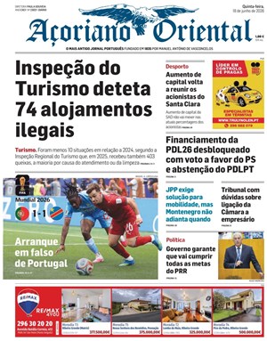 Capa de Açoriano Oriental