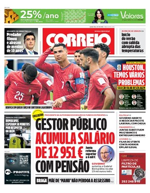 Capa de Correio da Manhã