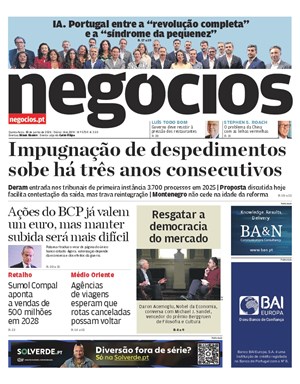 Capa de Jornal Negócios