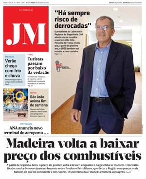 Capa de Jornal Madeira