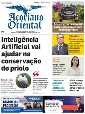 Capa de Açoriano Oriental