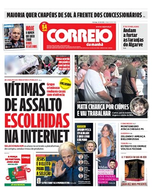 Capa de Correio da Manhã