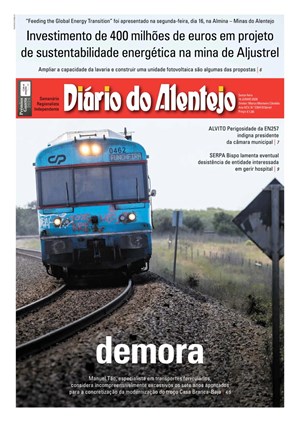 Capa de Diário do Alentejo