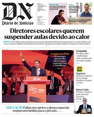 Capa de Diário de Notícias