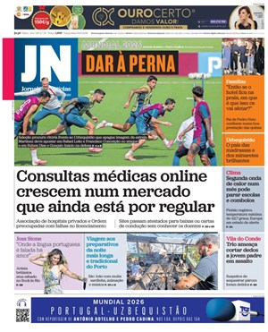 Capa de Jornal de Notícias