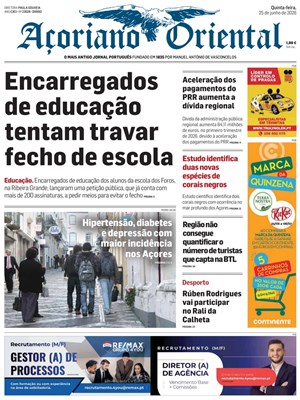 Capa de Açoriano Oriental