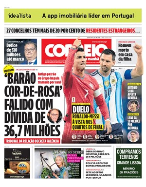 Capa de Correio da Manhã