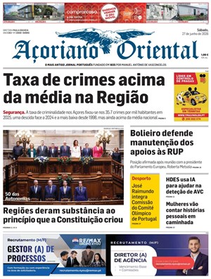 Capa de Açoriano Oriental