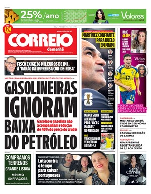 Capa de Correio da Manhã