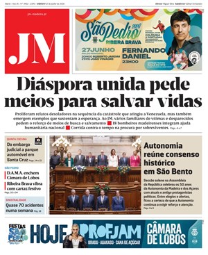 Capa de Jornal Madeira