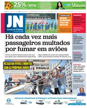 Capa de Jornal de Notícias