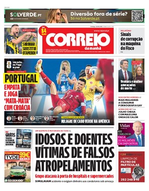 Capa de Correio da Manhã