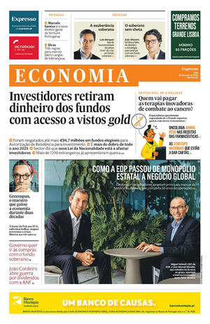 Capa de Expresso Economia