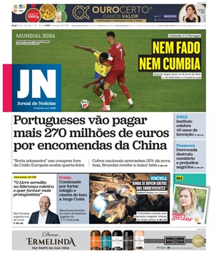 Capa de Jornal de Notícias