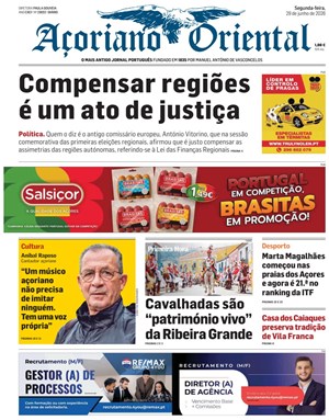 Capa de Açoriano Oriental