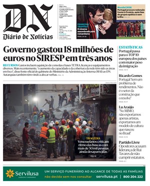 Capa de Diário de Notícias