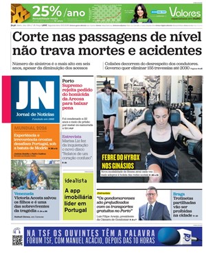 Capa de Jornal de Notícias