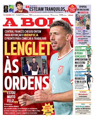 Capa de A Bola