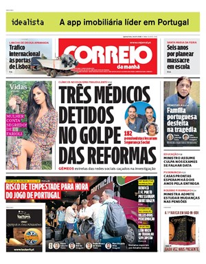 Capa de Correio da Manhã