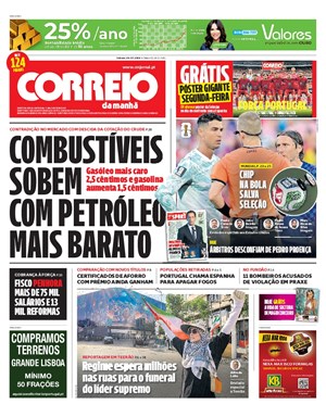 Capa de Correio da Manhã