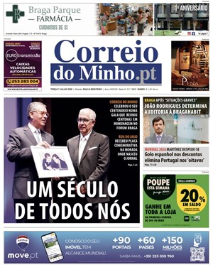 Capa de Correio do Minho