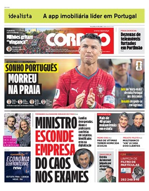 Capa de Correio da Manhã
