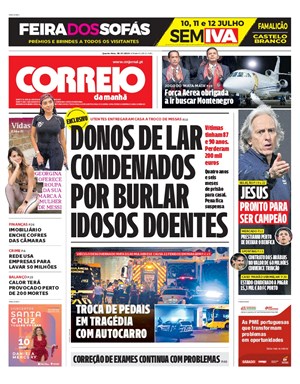 Capa de Correio da Manhã