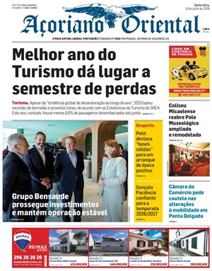 Capa de Açoriano Oriental