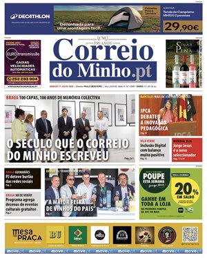 Capa de Correio do Minho