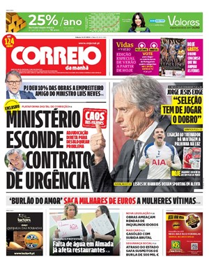 Capa de Correio da Manhã
