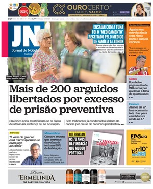 Capa de Jornal de Notícias