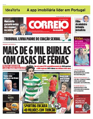 Capa de Correio da Manhã