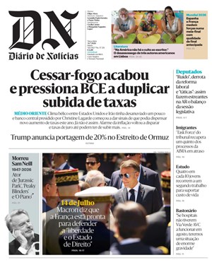 Capa de Diário de Notícias