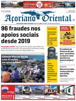 Capa de Açoriano Oriental