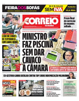 Capa de Correio da Manhã